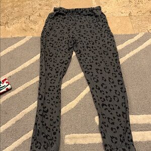 GAP Kids Softspun Gray Leopard Print Pants